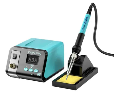 Obrázek produktu pro Digitální pájecí stanice – 203D – 30 W – digitální displej – konstantní teplota – až 480 °C – 220 V – fialová