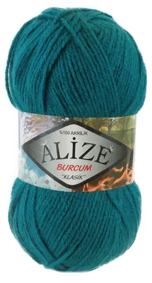 100g Strickgarn ALIZE BURCUM, 100% Polyacry, petrol