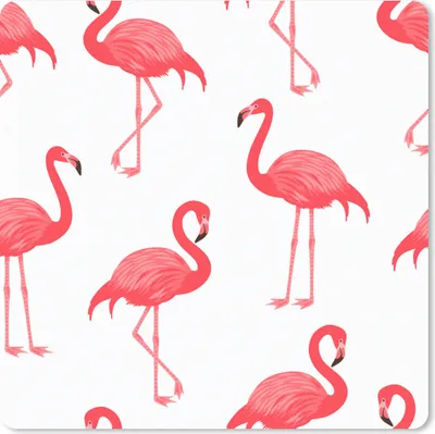 Produktbild von MuchoWow® Mauspad Mousepad Muster - Flamingo - Vogel 30x30 cm - Mousepads - Maus Mat - Pad - Mausunterlage - Gaming