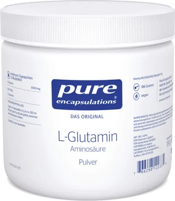 Produktbild von Pure Encapsulations L-Glutamin Pulver, 186 g PUL