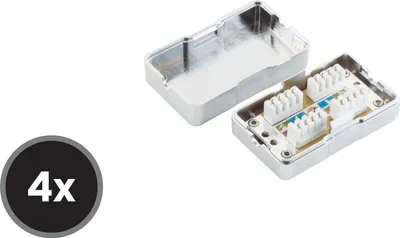 Image de shiverpeaks BS75001-SET4 Prise de raccordement réseau Cat6 (BS75001-SET4)