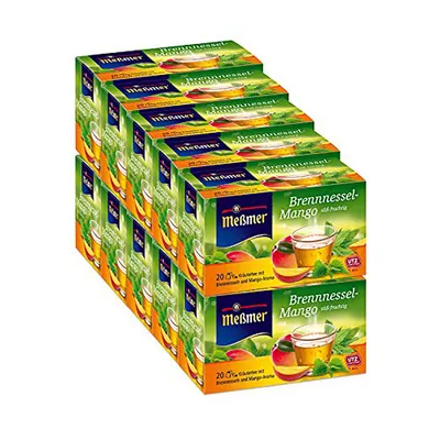 Image de Tisane à l'ortie et à la mangue Meßmer, arôme mangue, paquet de 10