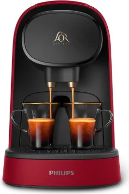 Produktbild von L’OR LM8012/55, Pad-Kaffeemaschine, 1 l, Kaffeekapsel, 1450 W, Rot