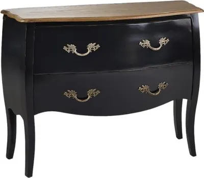 Produktbild von Shabby-Chic-Kommode, Eichenplatte, 2 Schubladen