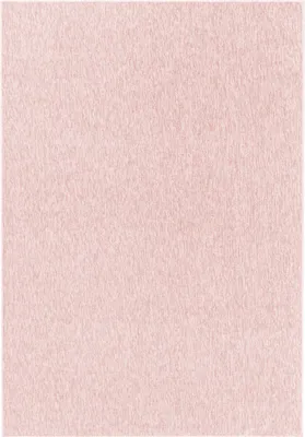 A close-up, full-frame shot of a pink rug.