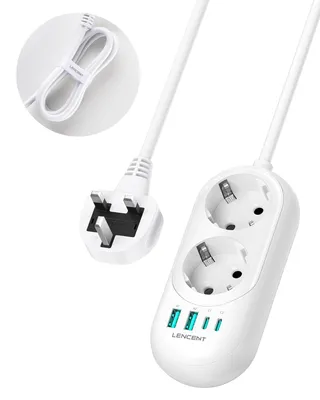 Productafbeelding van Reisadapter UK, 6-in-1 adapter Engeland Duitsland stekker
