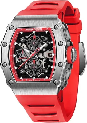 Image de Montre Pagani Pour Homme, Rouge, À Quartz, Verre Saphir, Analogique, Pd-Ys011