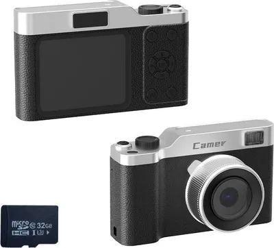 Obrázek produktu pro INF Kompaktní digitální fotoaparát s 5x optickým zoomem a 32GB TF kartou Černá