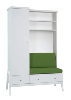 Produktbild von Schardt Kombination Holly White Schrank und Wickelkommode Wickelhöhe: 93 cm, H: 191 cm B: 131,5 cm T: 72 cm - Farbe: Weiß; 06 921 02 02
