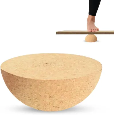 Obrázok produktu pre Balance board 30 cm, kork, tréning rovnováhy, pre cvičenie