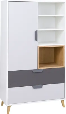 Produktbild von Furniture24 Schrank Joker 05 Kommode Highboard Hochschrank mit 2 Schubladen