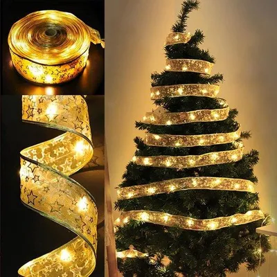 Produktbild von Weihnachtsband - 5 m - Dekoratives Band für Weihnachtsbaum - Multicolor
