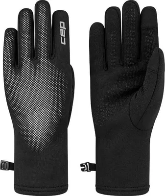 Zdjęcie produktu dla Rękawiczki sportowe odblaskowe unisex czarne Core Run CEP