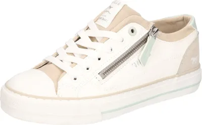 Produktbild von Mustang Damen Schnürschuh mit langlebiger Gummisohle und Reißverschluss 1272-310, Größe:36 EU, Farbe:Beige
