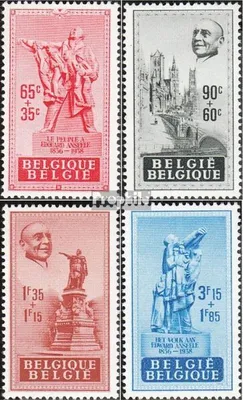 Produktbild von Briefmarken Belgien 1948 Mi 824-827 (kompl.Ausg.) postfrisch Anseele