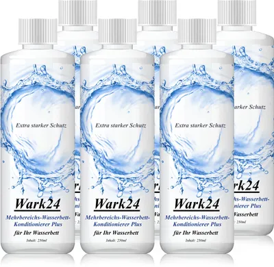 Produktbild von Wark24 Wasserbett Konditionierer 250ml Mehrbereichs 20% Wirkstoffgeh  (6er Pack)