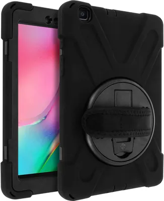 Obrázok produktu pre Hybridné puzdro Samsung Galaxy Tab A 8.0 2019 s rukoväťou a stojanom - čierne