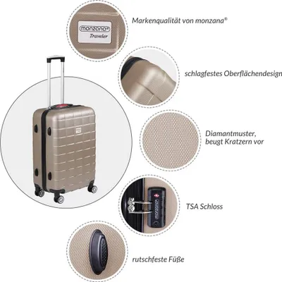Obrázek produktu pro Kufr Hardshell 40L, nárazuvzdorný ABS, kolečka otočná o 360°