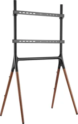 Immagine prodotto di My Wall Cavalletto/supporto da pavimento per schermi piatti con 4 gambe da 49''-70" fino a 40 kg Finitura in vero legno