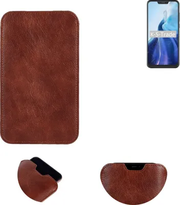 Produktbild von K-S-Trade Schutzhülle Handyhülle kompatibel mit Cubot C20 Handytasche Kunstleder Sleeve in braun