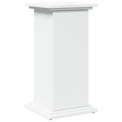 Image de Piédestal avec rangement blanc 31x30x60 cm bois d'ingénierie