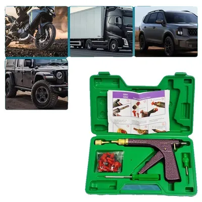 Image de Kit de réparation de pneus, ensemble d'outils complet, facile à utiliser, 1 ensemble