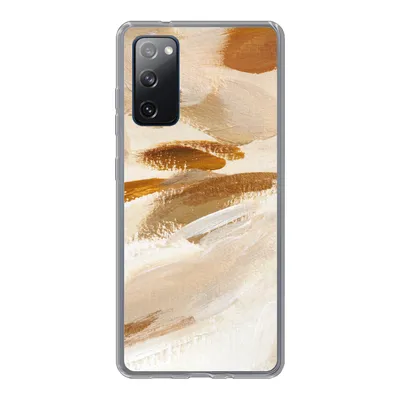 Produktbild von MuchoWow® Handyhülle Schutzhülle Hülle für Samsung Galaxy S20 FE Farbe - Beige - Weiß Silikon Softcase Handy Hülle - Abdeckung