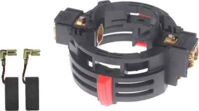 Produktbild von Trade-Shop Motorkohlenhalter / Kohlebürstenhalter inkl. Motorkohlen kompatibel mit Bosch Bohrhammer Bohrmaschine Stemmhammer wie GBH 2-22, GBH 2-26