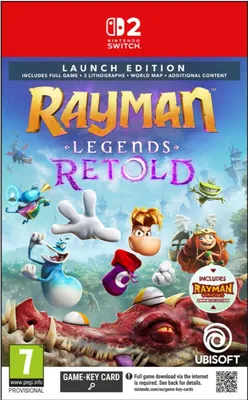 Produktbild von Switch 2 Rayman Legends Retold Launch Edition (Spiel-Key-Karte)