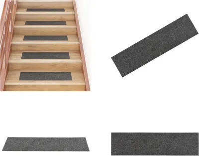 Produktbild von vidaXL Stufenmatten Selbstklebend Rechteckig 15 Stk. 76x20 Anthrazit - Stufenmatte - Stufenmatten - Stufenteppich - Stufenteppiche