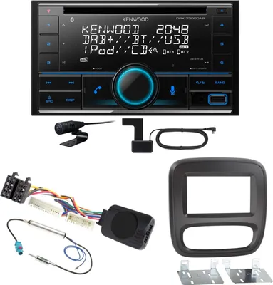 Produktbild von Kenwood DPX-7300DAB Bluetooth Digitalradio USB CD Einbauset für Opel Vivaro B