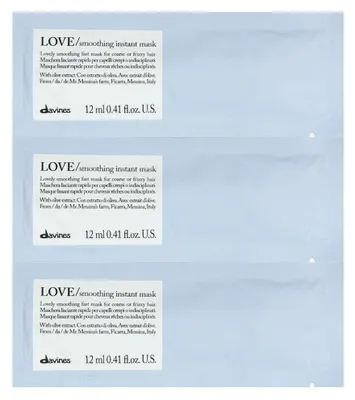Produktbild von Davines, Love Smoothing, Crememaske zur Haarbehandlung, 12 Stü ck, 12 ml