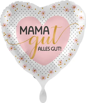 Produktbild von Mama gut alles gut Herz Folienballon 43cm