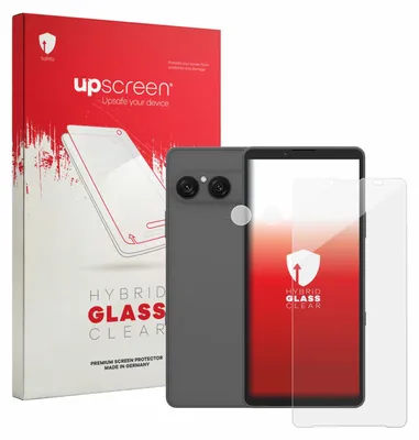Produktbild von upscreen Schutzglas für Sony Xperia 10 VIII (Display+Kamera) Schutzfolie Panzer Folie Glas Display Schutz klar