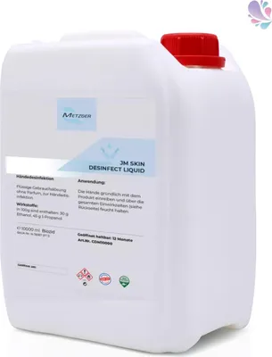Produktbild von Desinfektion, Haut- und Händedesinfektion Skindisinfect Liquid, 10 Liter-Kanister je SET : Verpackungseinheiten - 1 Set Verpackungseinheiten: 1 Set