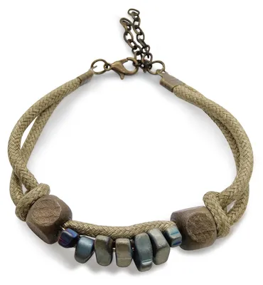 Productafbeelding van Eslinila Boho natuurlijke armband met kralen, handgemaakt, enkelband. Aardse polsbandjes
