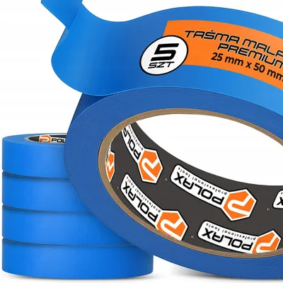 Obrázek produktu pro Polax Modrá malířská páska 25 mm x 50 m (5 ks)