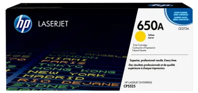 Produktbild von HP 650A Gelb Original LaserJet Tonerkartusche, 15000 Seiten, Gelb, 1 Stück(e)