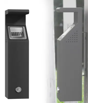Immagine prodotto di Contenitore per la raccolta differenziata con 3 scomparti, capacità di 4,3 litri, dimensioni 42 x 12 x 12 cm, ideale per la cucina