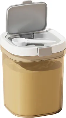 Produktbild von Milchpulverspender, Vorratsbehälter, 800/1300 ml, versiegeltes Glas, leicht zu reinigen, tragbarer Snackbecher, Lebensmittelbehälter