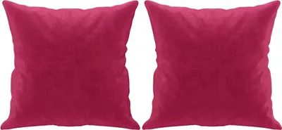 Obrázek produktu pro vidaXL Dekorační polštářek 2 ks. Vínově červený 40x40 cm sametový
