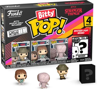 Obrázek produktu pro Stranger Things Bitty POP! vinylové figurky 4-pack Hopper 2,5 cm
