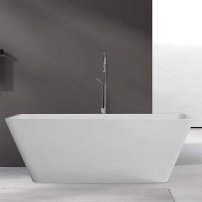 Produktbild von Badewanne, Freistehende Acryl-Badewanne Moderne freistehende Badewanne mit Ablauf 168 x 75 x 58 cm