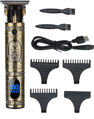 Produktbild von INF Elektrischer Haarschneider und Trimmer im stylischen Retro-Design Bronze