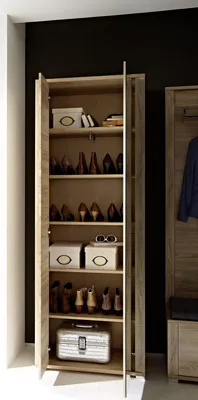 Produktbild von Garderobenschrank Schrank Flurschrank Dielenschrank Holzschrank "Davenport II"