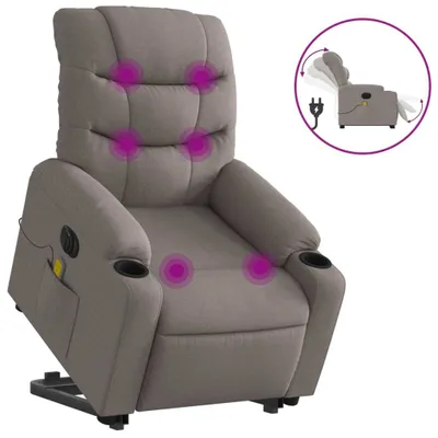 Zdjęcie produktu dla VidaXL 3206679, Tkanina, Szarobrązowy, Pianka, 110 kg, 755 mm, 930 mm