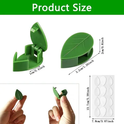 Pflanzenclips für Kletterpflanzen - grüne Wandhalter - Set von 40