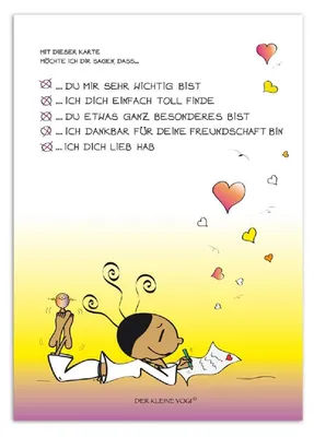 Produktbild von Goebel Der Kleine Yogi Postkarte Yogini - Karte für Dich, 10er Pack Postkarten, Post Karte, Papier / Pappe, 10.5 cm x 15 cm, 54100421