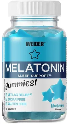 Zdjęcie produktu dla Weider, gumki z melatoniną (60 sztuk)