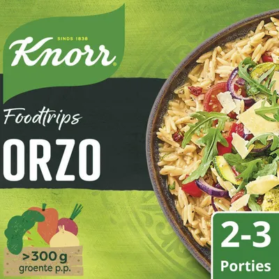 Produktbild von Knorr Foodtrips Orzo 271g – Aromatische Pasta, ideal für Suppen & Salate